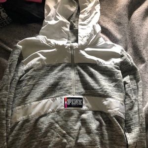 PINK quarter zip rain jacket